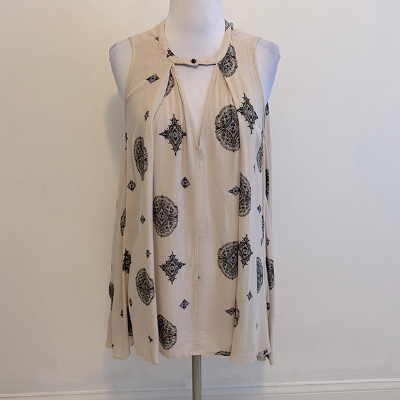 Free People Tree Swing Keyhole Tunic Mini Dress - Picture 3 of 9